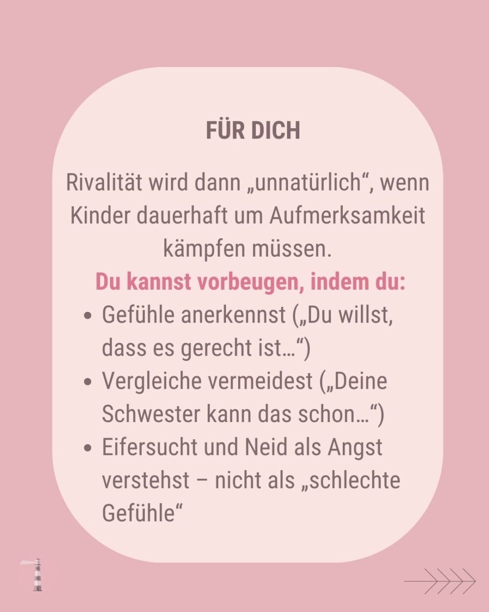 Infografik: Tipps Rivalität zwischen Geschwistern  vorbeugen