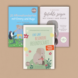 Emmy & Hugo Fan-Paket: Buch, Gefühlskarten & Affirmationen