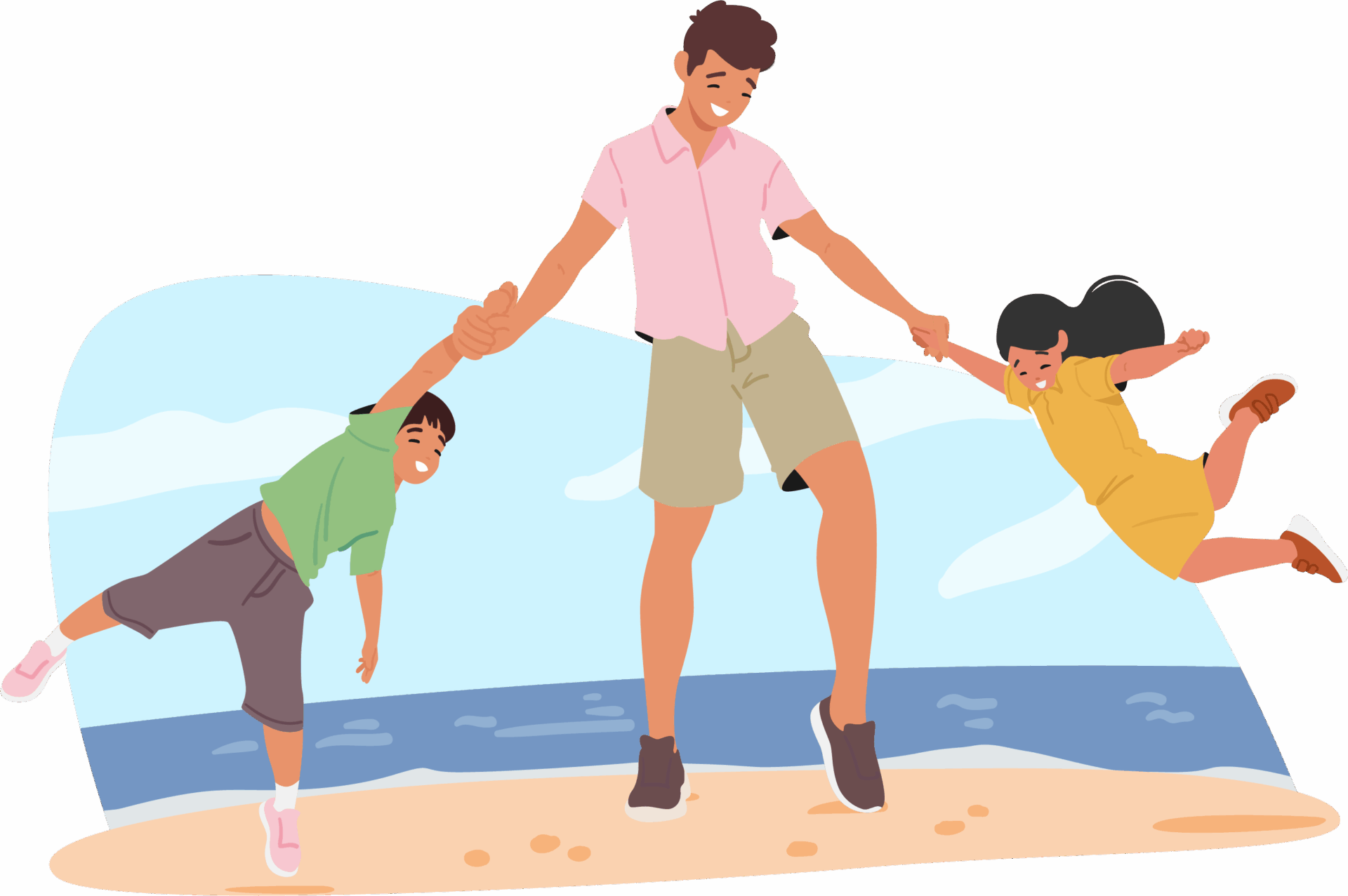 FamilyHappyBeach