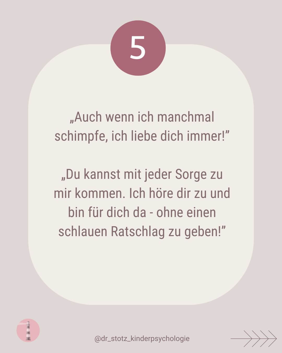 Texttafel Satz für Selbstbewusstsein: Auch wenn ich manchmal schimpfe, liebe ich dich immer.