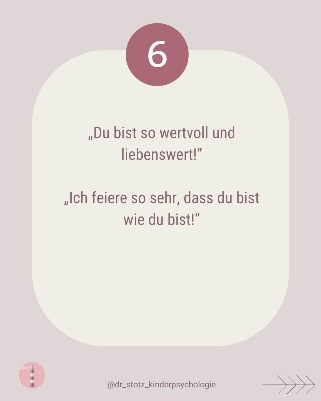 Texttafel Satz für Selbstbewusstsein: Du bist so wertvoll und liebenswert!