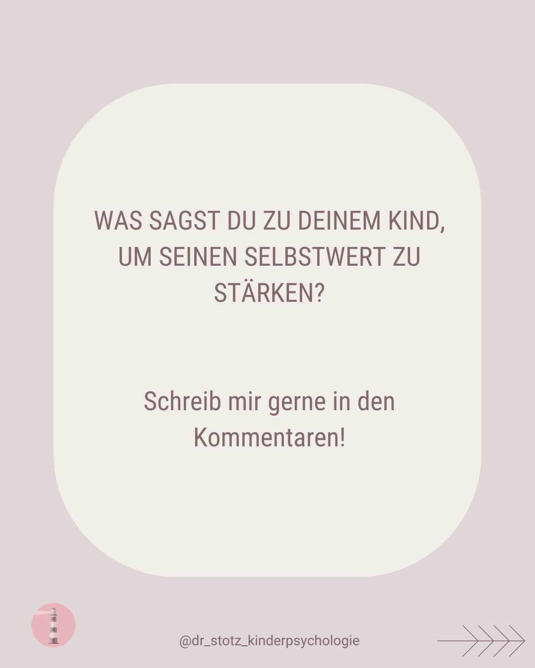 Texttafel Satz für Selbstbewusstsein: Was sagst du?